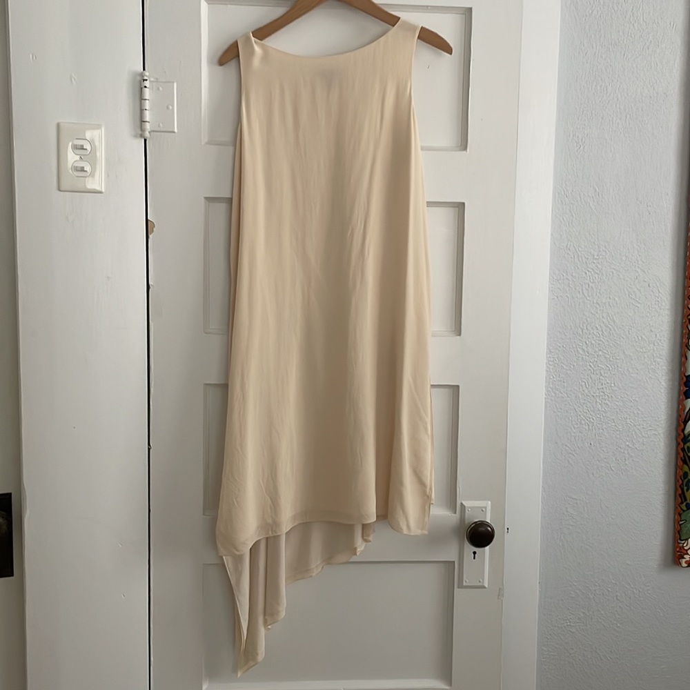 Eileen Fisher Silk handkerchief hem dress